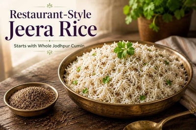 Jeera Rice Recipe (Restaurant-Style): The Secret Starts with Whole Jodhpur Cumin