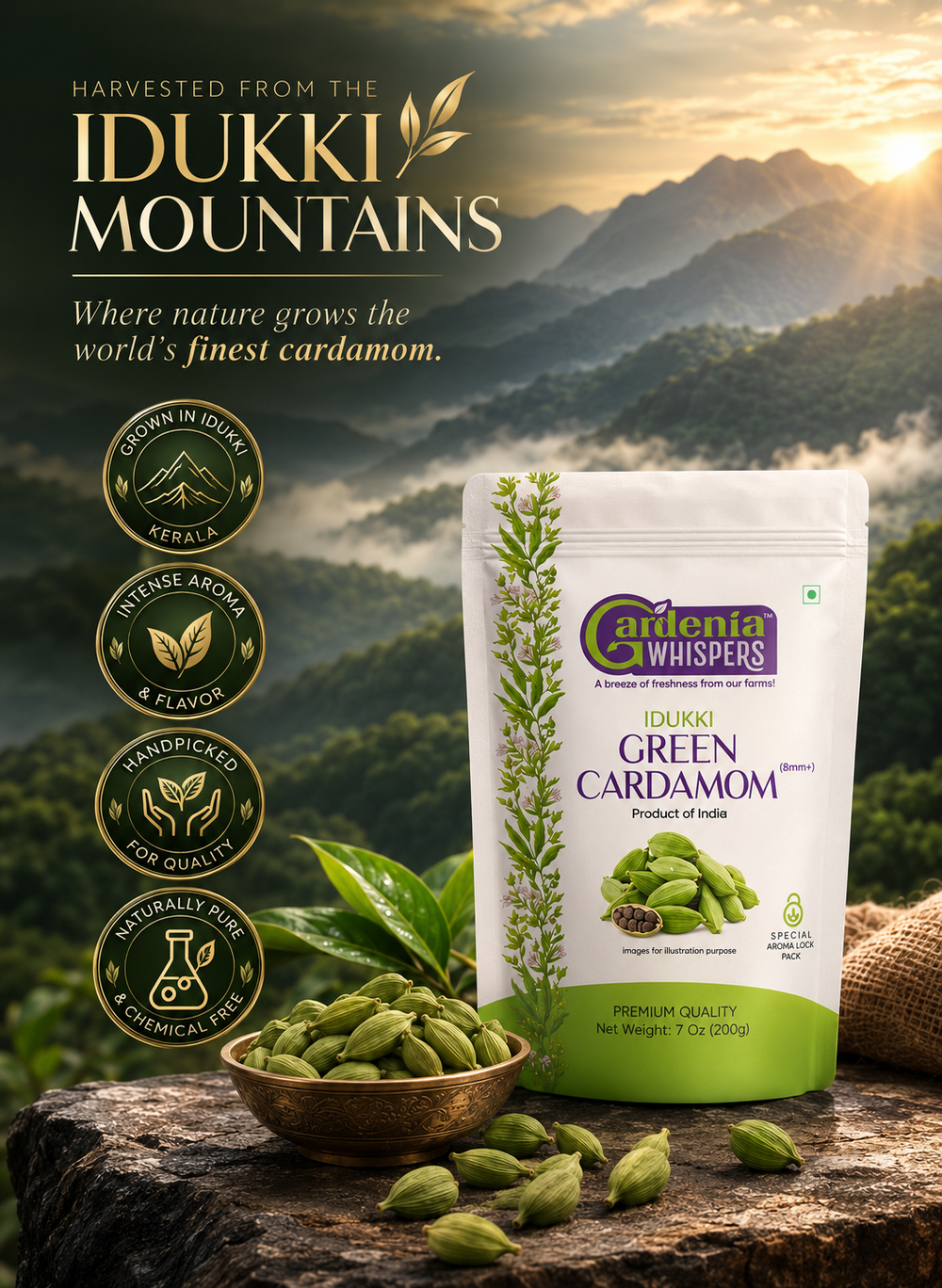 Idukki Green Cardamom