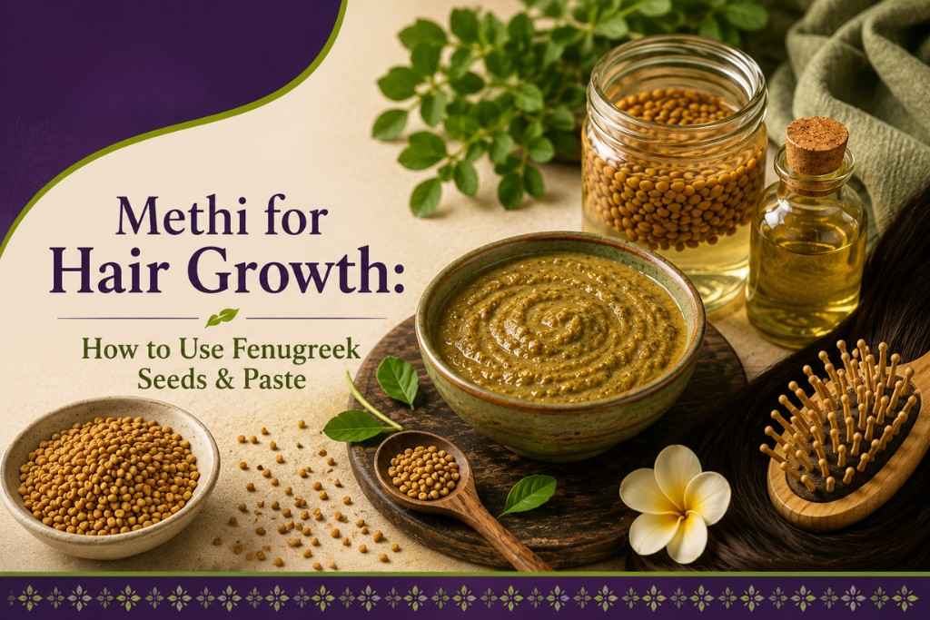Methi for Hair Growth: How to Use Fenugreek Seeds & Paste
