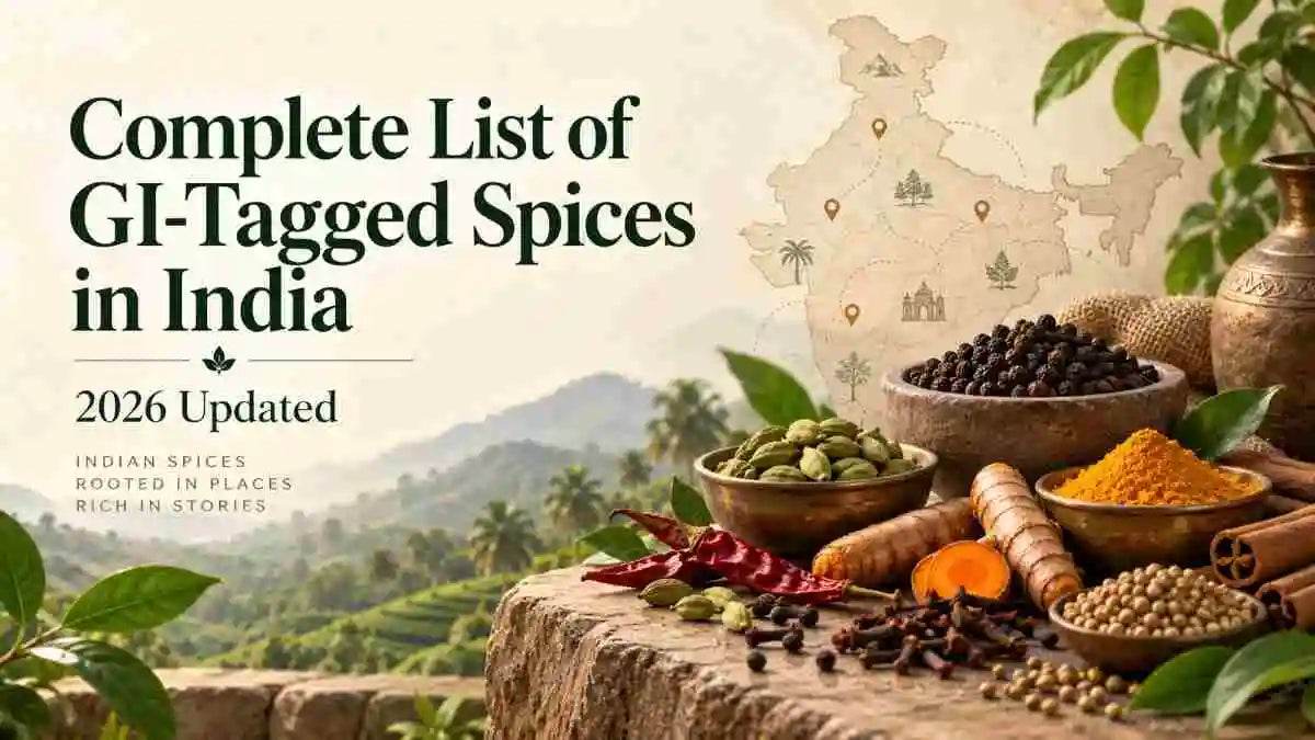 Complete List of GI-Tagged Spices in India (2026 Updated)