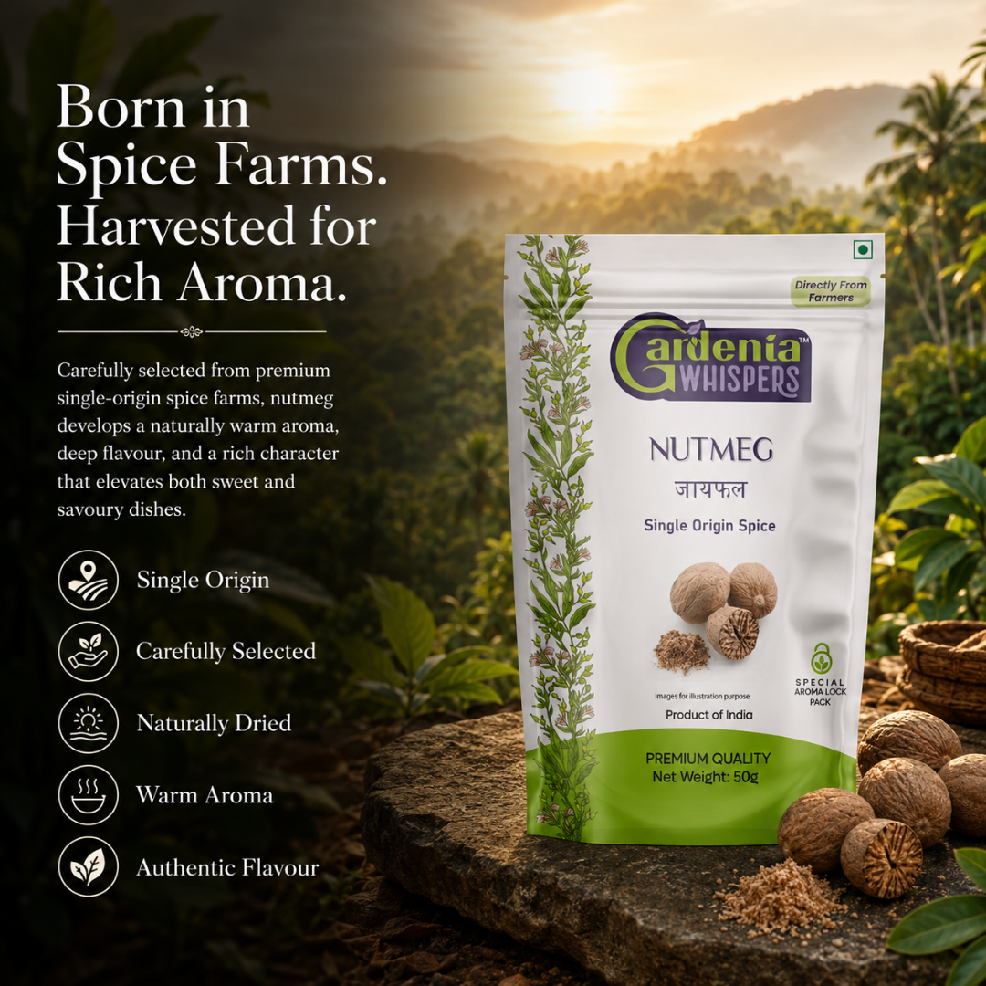 Idukki Shelled Nutmeg - Aromatic Kerala Jaiphal
