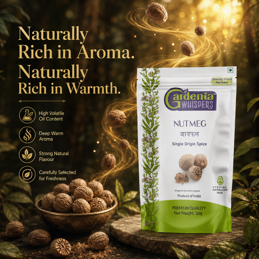 Idukki Shelled Nutmeg - Aromatic Kerala Jaiphal