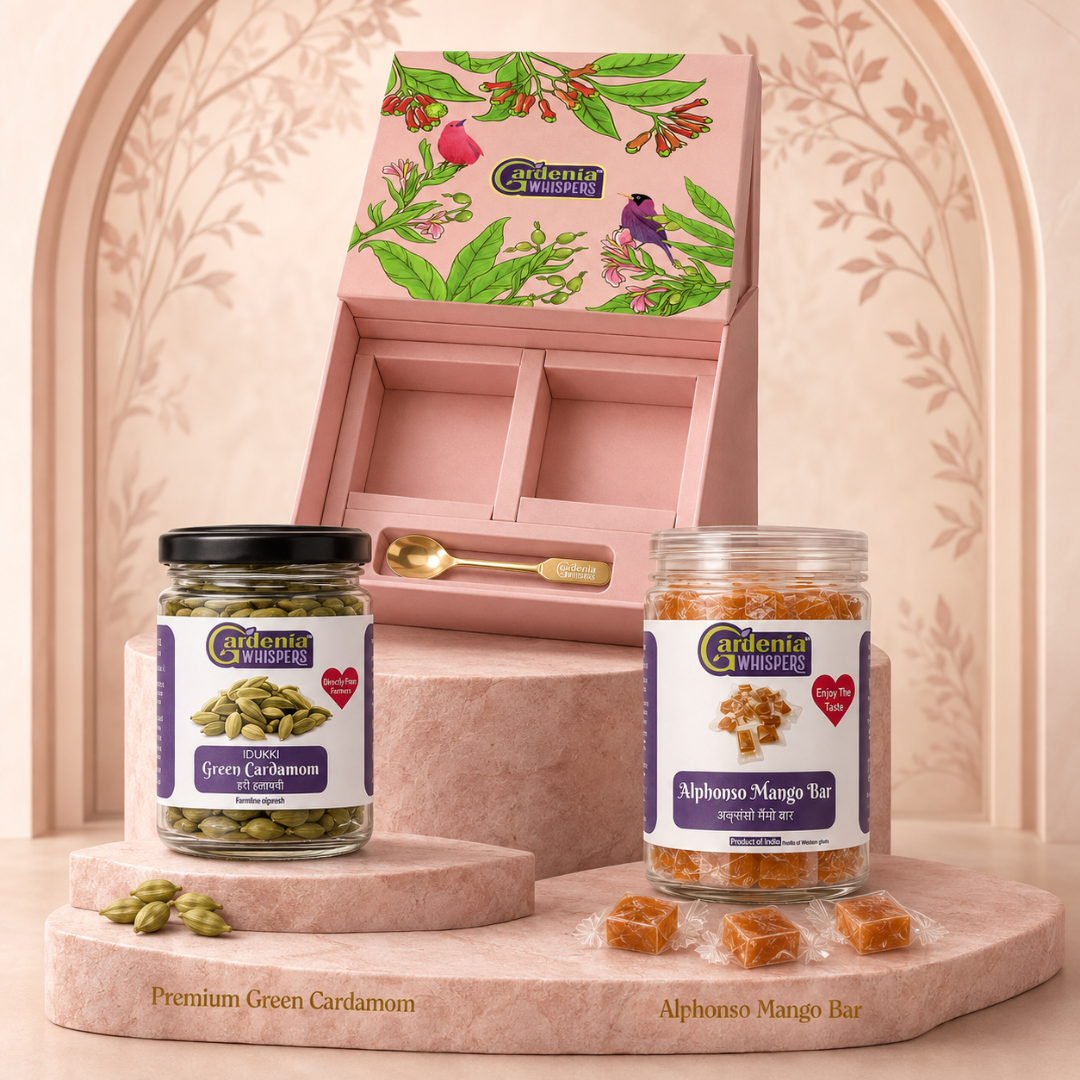 Malti Gift Box | Idukki Cardamom and Alphonso Mango Bar Gift