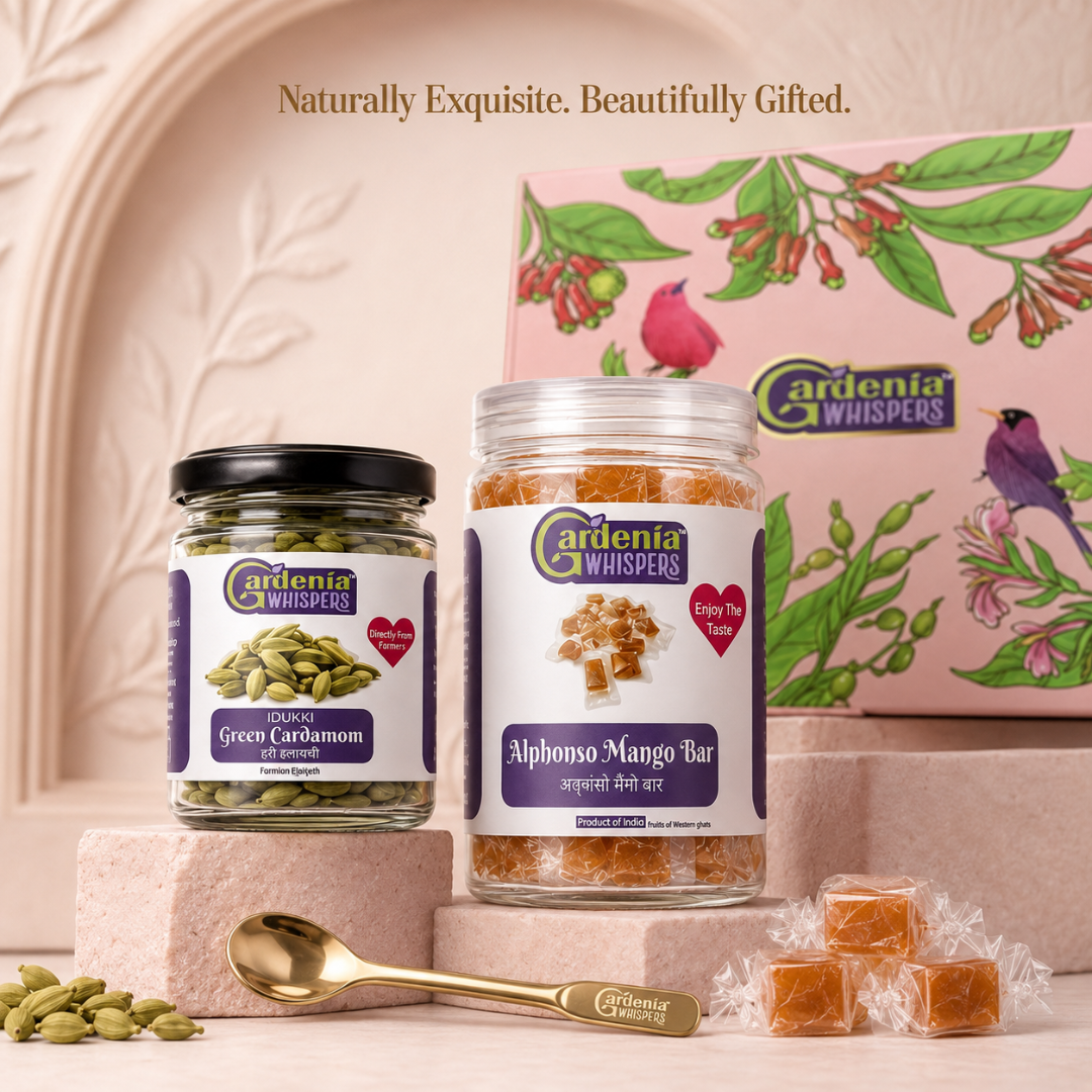 Malti Gift Box | Idukki Cardamom and Alphonso Mango Bar Gift