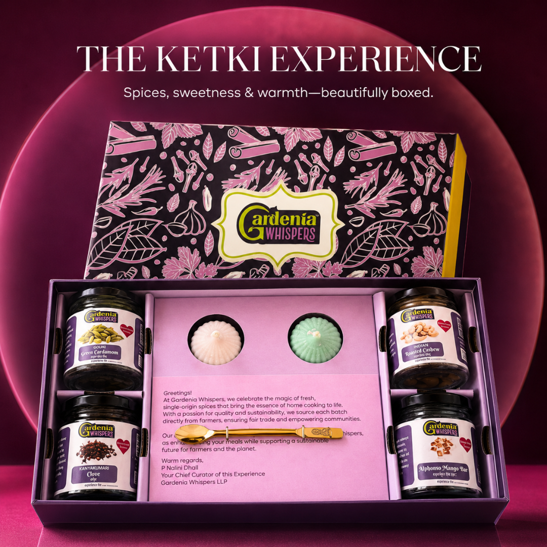 Ketki Gift Box – Spices, Dry Fruits, Mango Bar & More