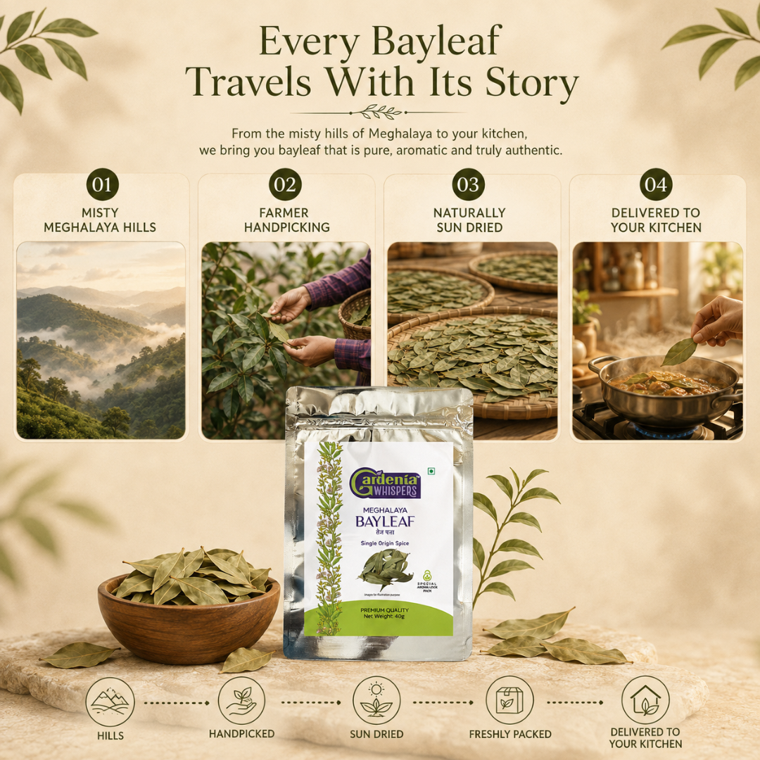 Meghalaya Bay Leaf – Wild Harvested Tej Patta from the Northeast
