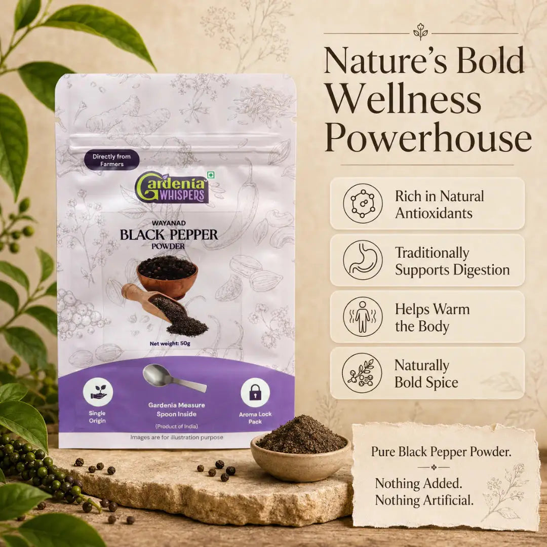 - Black Pepper Powder (Kali Mirch Powder)- Gardenia Whispers