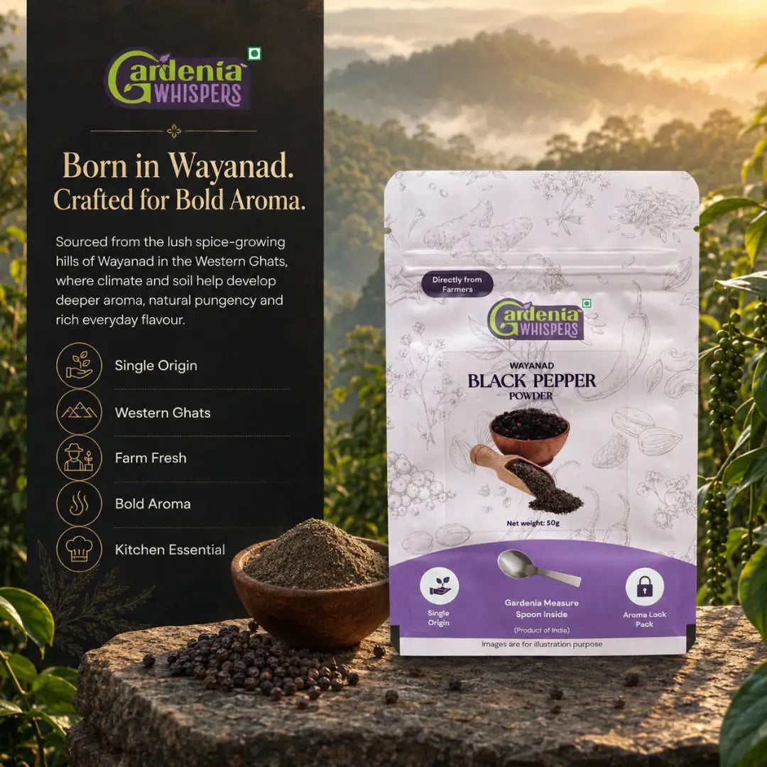 - Black Pepper Powder (Kali Mirch Powder)- Gardenia Whispers