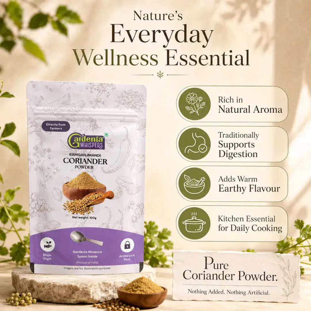 - Coriander Powder (Dhaniya Powder)- Gardenia Whispers