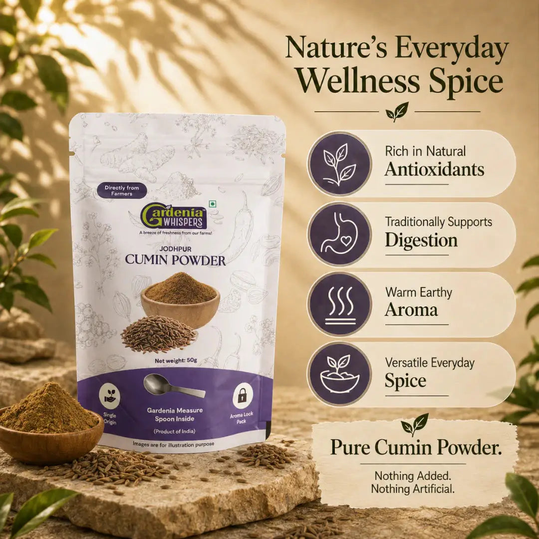 - Pure Cumin Powder (Jeera Powder)- Gardenia Whispers