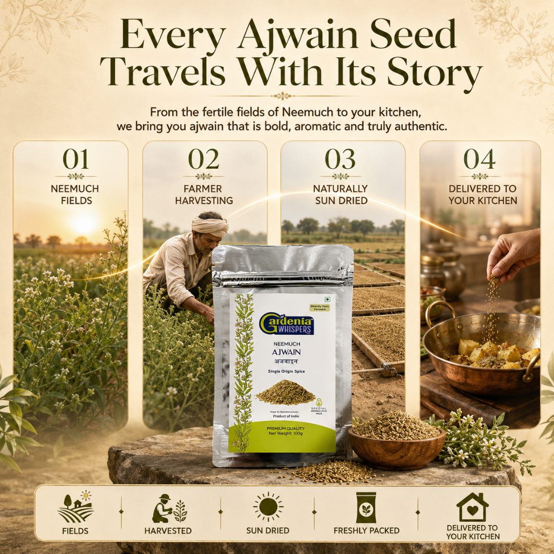 gardenia whisper neemuch ajwain story