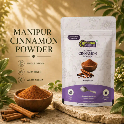 - Cassia Cinnamon Powder (Dalchini Powder)- Gardenia Whispers