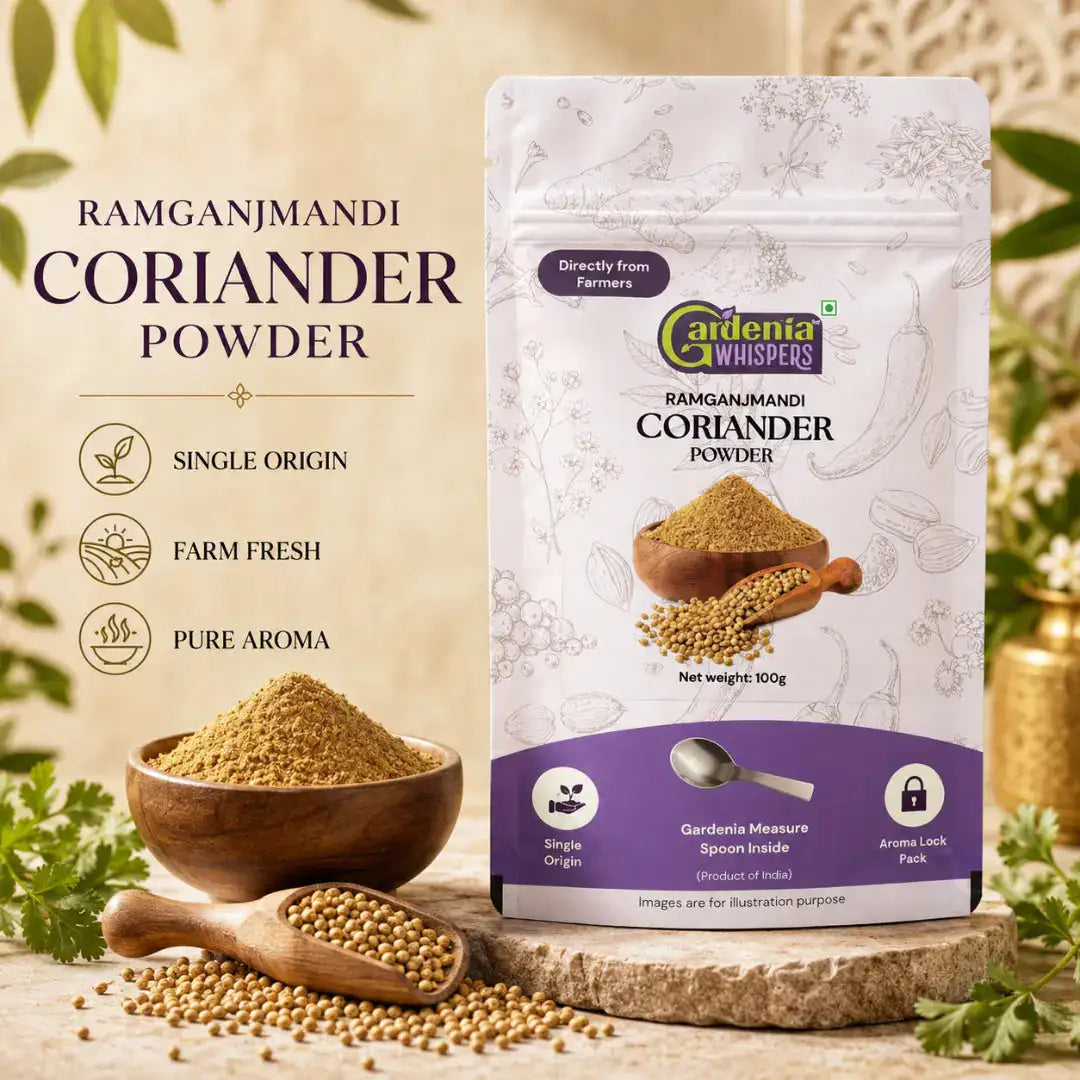 - Coriander Powder (Dhaniya Powder)- Gardenia Whispers