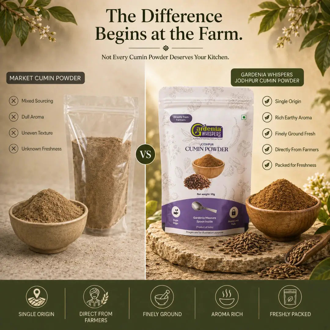 - Pure Cumin Powder (Jeera Powder)- Gardenia Whispers