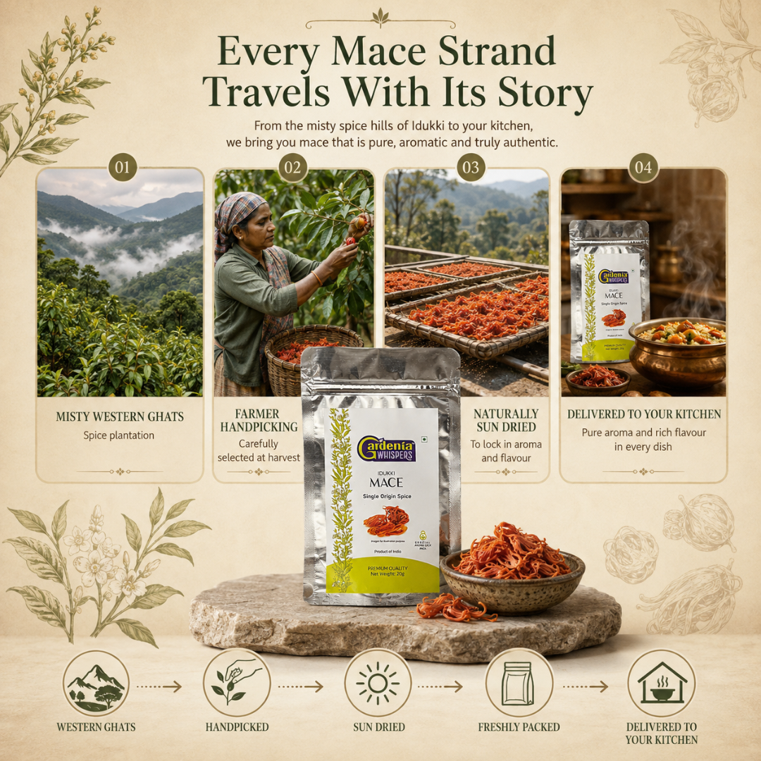 Idukki Mace – The Golden Javitri from Kerala's Highlands