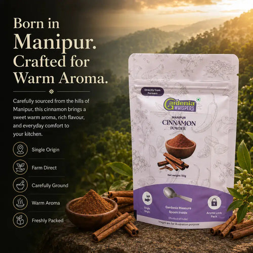 - Cassia Cinnamon Powder (Dalchini Powder)- Gardenia Whispers