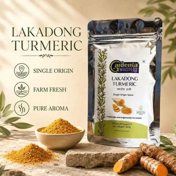 - Lakadong Turmeric Powder - High Curcumin Haldi from Meghalaya- Gardenia Whispers