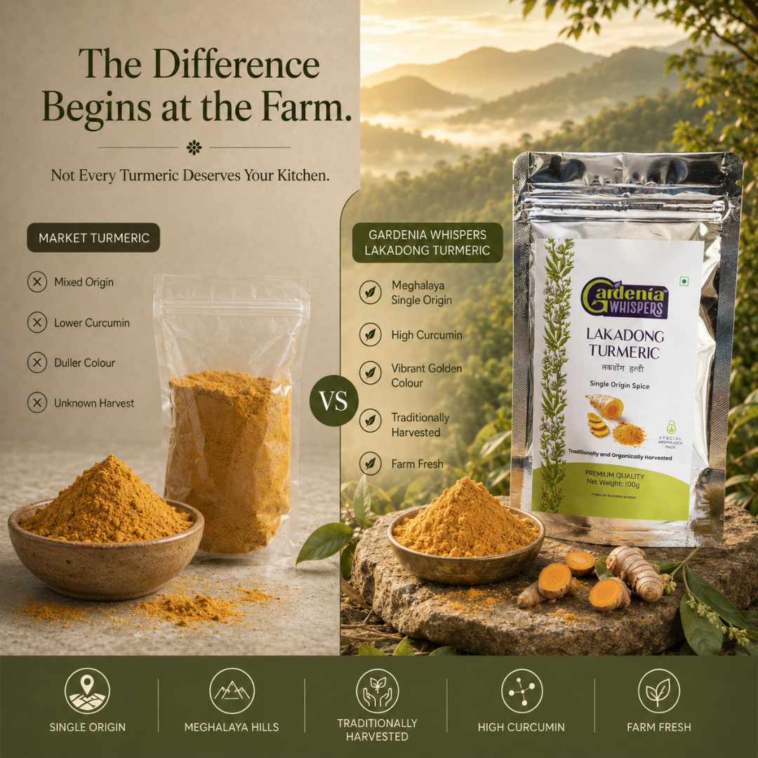 Lakadong Turmeric Powder - High Curcumin Haldi from Meghalaya
