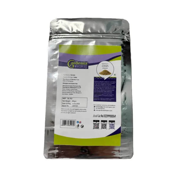 Neemuch Ajwain - 100 g - Back Neemuch Ajwain