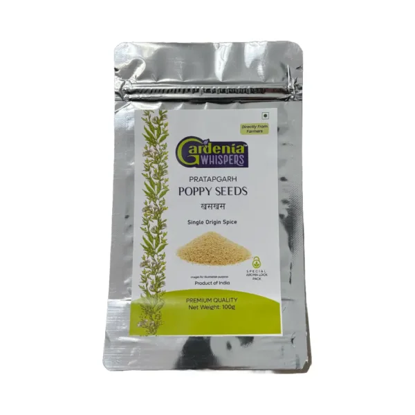 Pratapgarh Poppy Seeds - 100 g - Front Pratapgarh Poppy Seeds