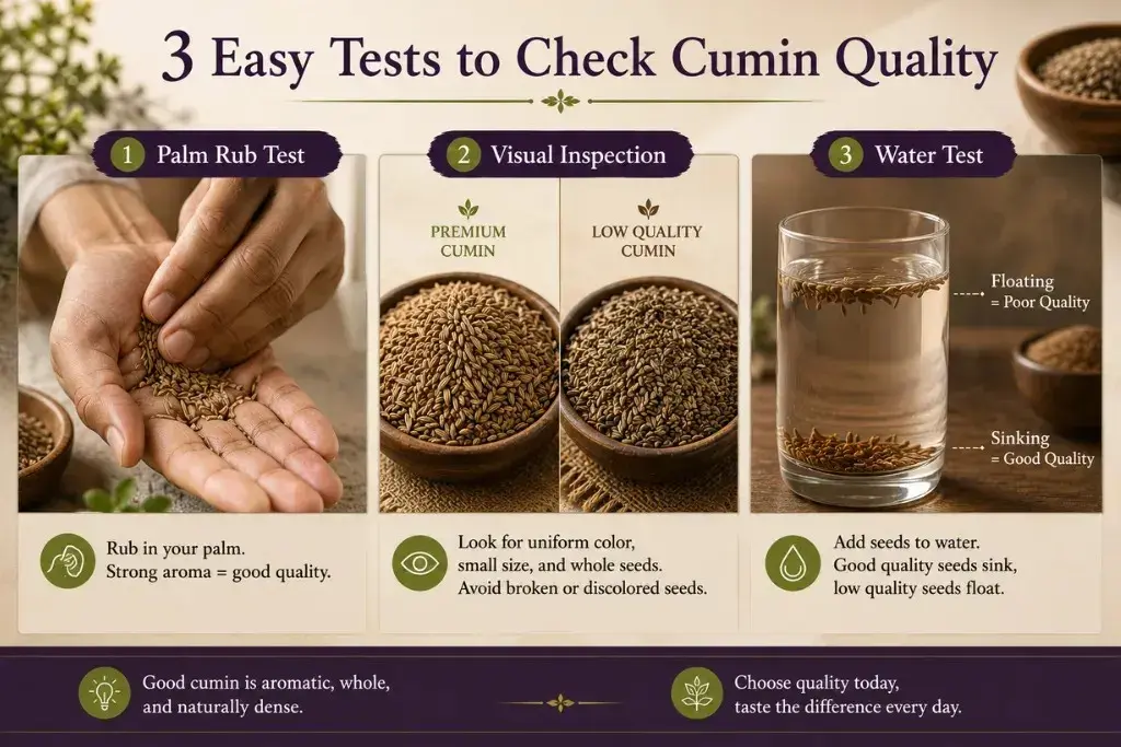 3 easy steps to check-cumin quality