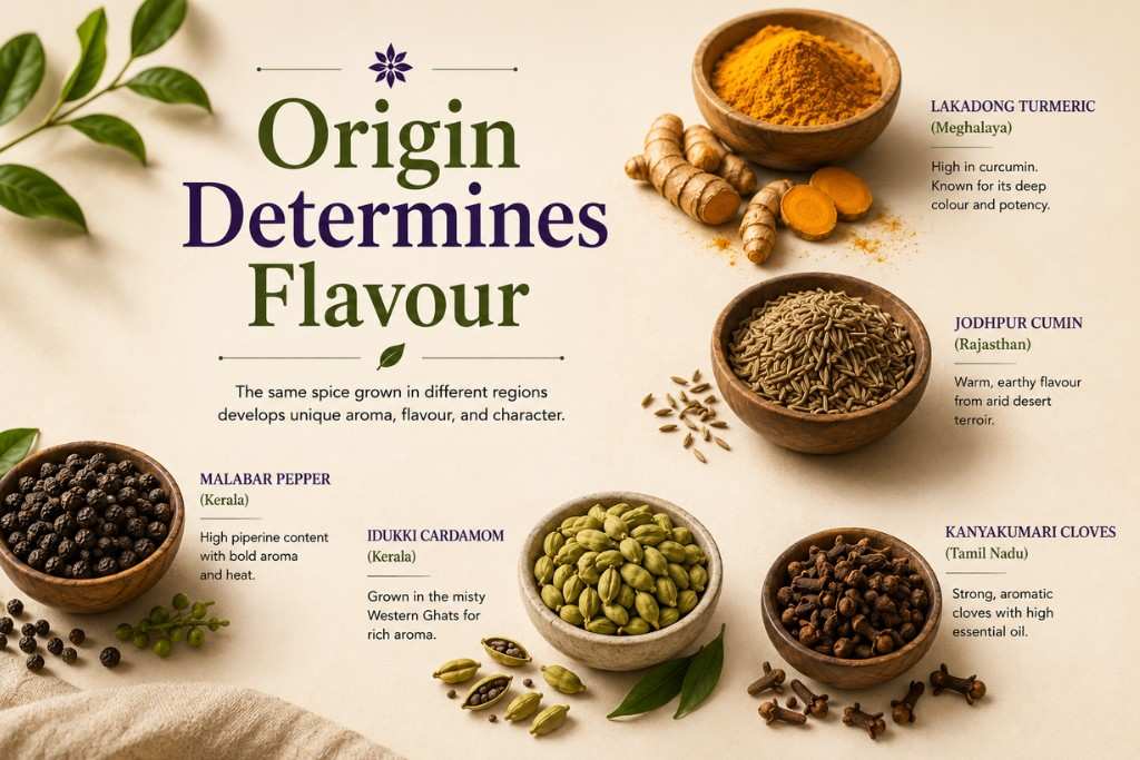 Why Origin Determines Flavour of the organic whole spices