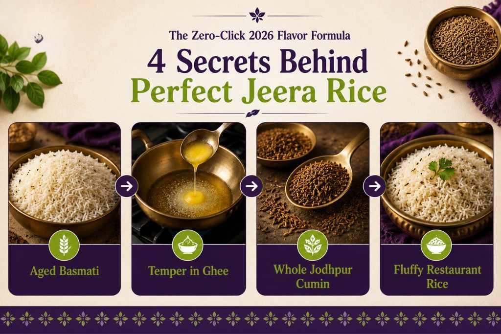 4 secrets behind perfect jeera rice